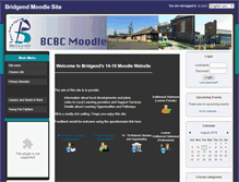 Tablet Screenshot of moodle.bridgend.gov.uk